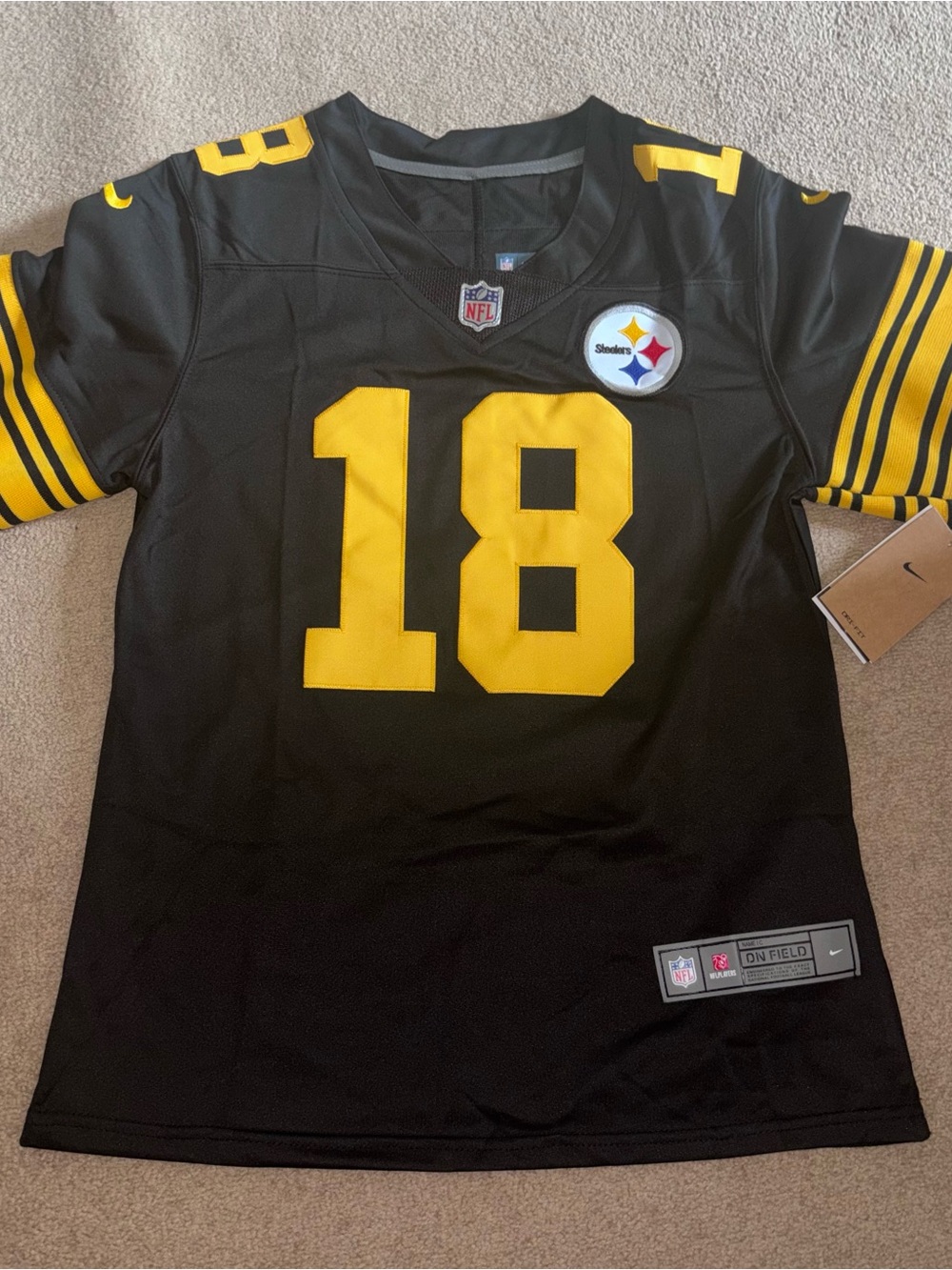 Pittsburgh Steelers #18 Will Howard Color Rush Jersey